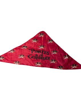 Disney Cruise Pirates of the Caribbean Bandanna handkerchief Red Mickey Mouse
